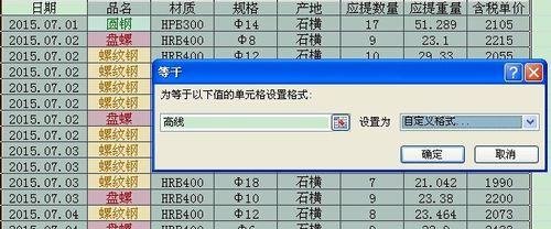 Excel2013怎样用不同颜色区分数据区间?