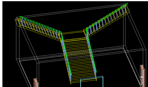 天正建筑2014绘制双分转角楼梯的操作步骤介绍