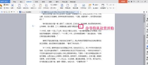 怎么在word2013中插入分节符?在word2013中插入分节符的方法
