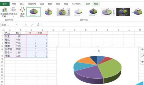 如何随意移动Excel2016中图表的位置?