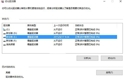 win10整理磁盘的基础操作