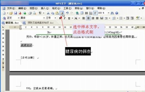 WPS跨文档应用格式刷的详细操作步骤