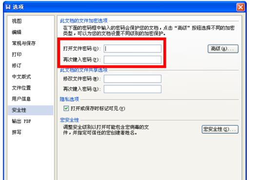 wps设置密码保护的操作流程