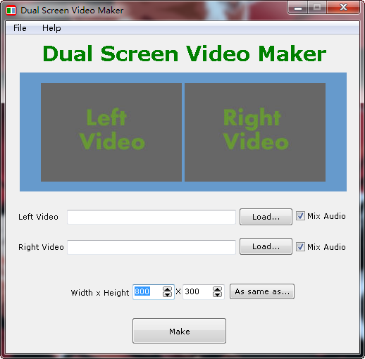双屏视频制作器(Dual Screen Video Maker)