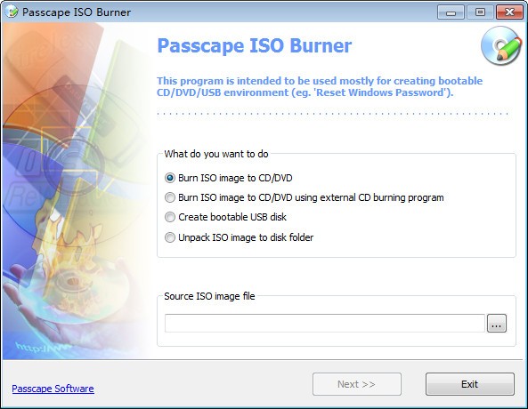 Passcape ISO Burner(USB启动盘制作工具)