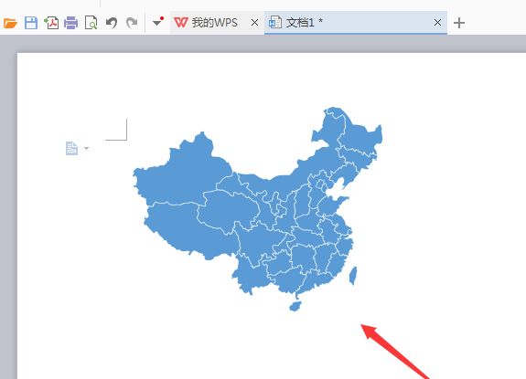 WPS文档中插入中国地图的具体操作方法