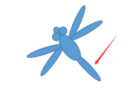 使用WPS绘画出胖胖蜻蜓的具体操作步骤
