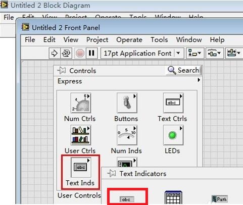 如何在LabVIEW2018中文版中文本框中显示设定的文字