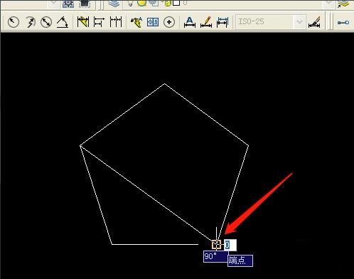 CAD怎样绘制五角星图形
