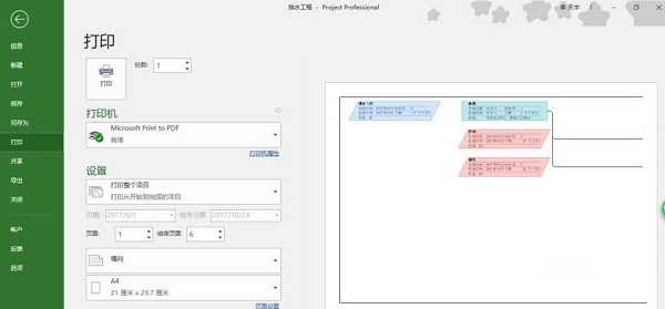 project2010网络图怎么设置分页打印