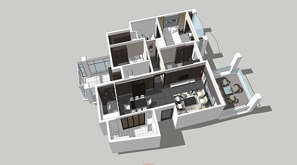 sketchup谷歌草图大师如何快速绘制出楼梯模型？