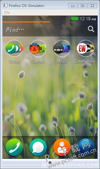 Firefox OS Simulator模拟器截图