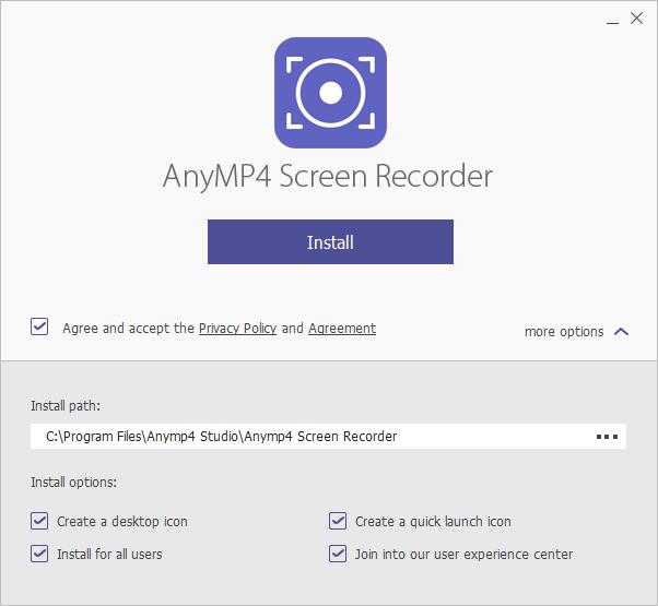 AnyMP4 Screen Recorder安装教程