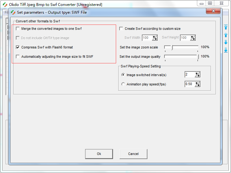 Okdo Tiff Jpeg Bmp to Swf Converter