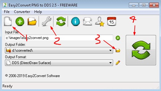 Easy2Convert PNG to DDS