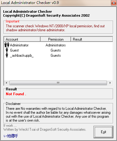 Local Administrator Checker