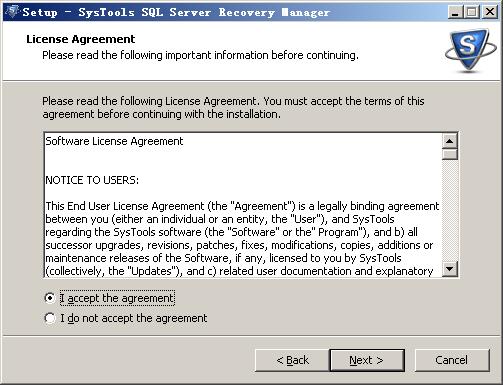 SysTools SQL Server Recovery Manager(SQL数据库恢复工具) v1.0免费版