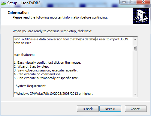 Json数据导入DB2工具(JsonToDB2) 1.6 官方版