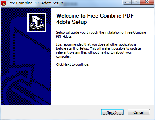 Free Combine PDF 4dots(PDF合并软件)