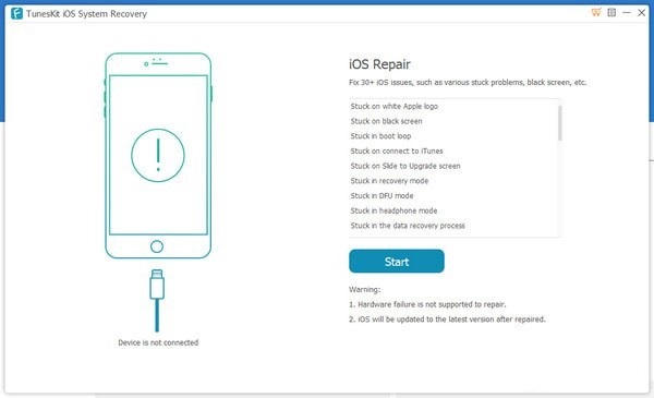 tuneskit system recovery