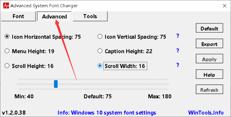 系统字体设置软件(Advanced System Font Changer) v1.1.2.33 绿色版