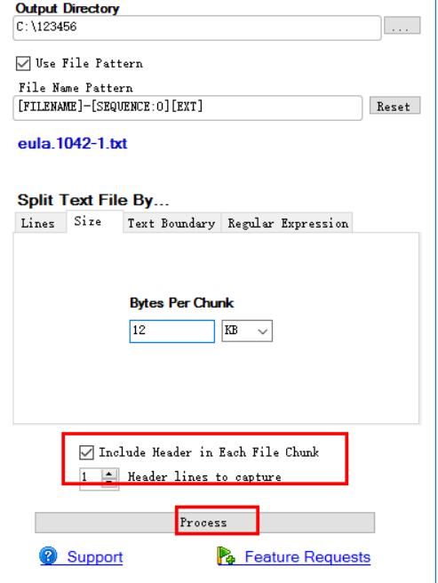 Text File Splitter截图