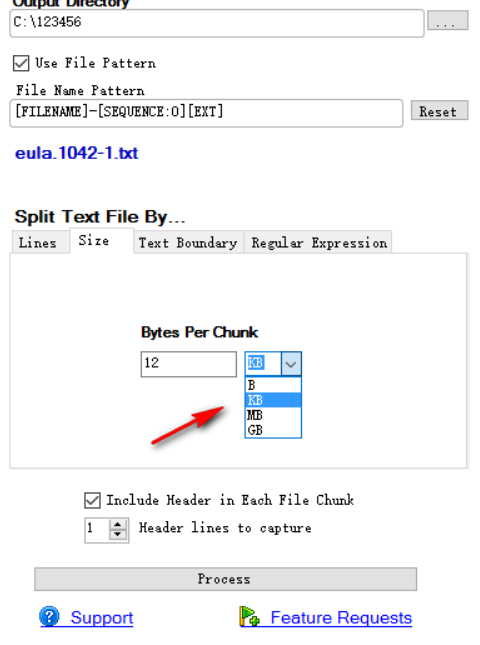 Text File Splitter截图