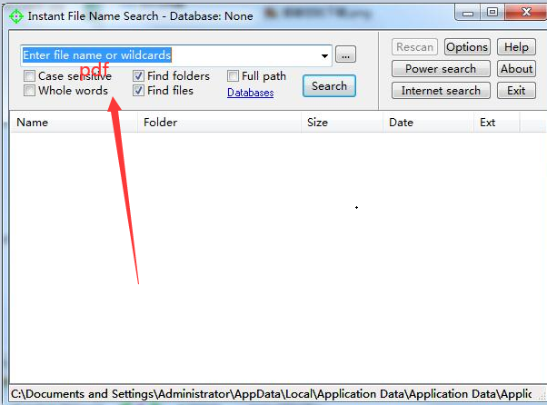 Instant File Name Search(文件查找软件) 1.75 绿色版