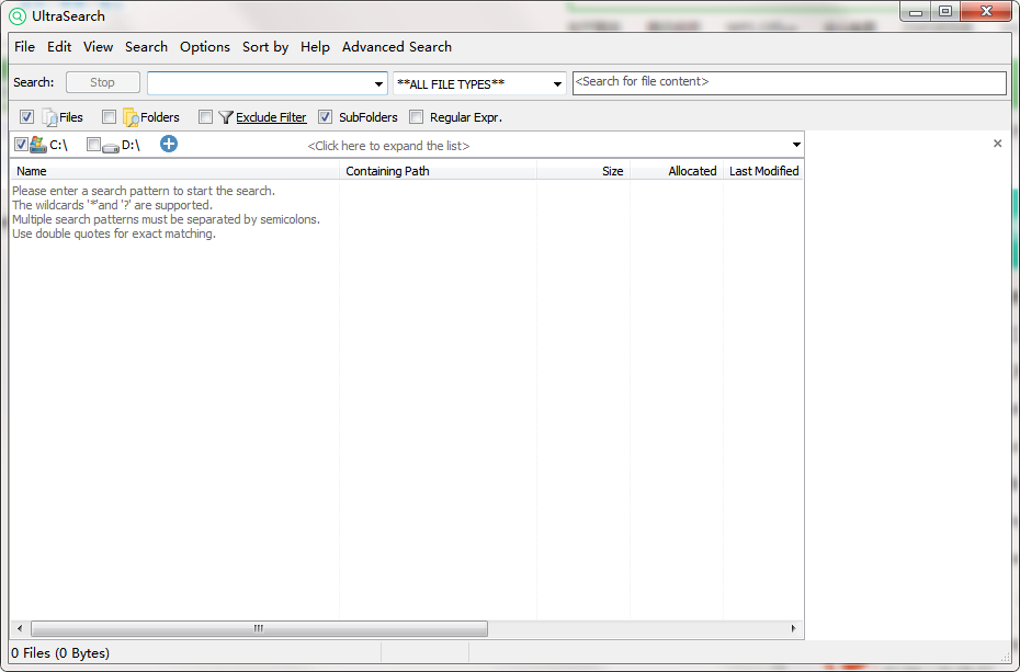 download the new for windows UltraSearch 4.0.3.873