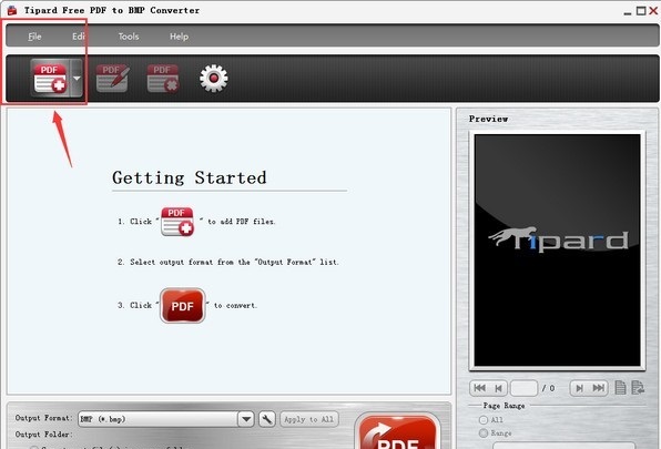 Tipard Free PDF to BMP Converter(PDF转BMP工具)