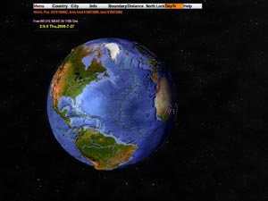 三维世界地图屏保(3D World Map)