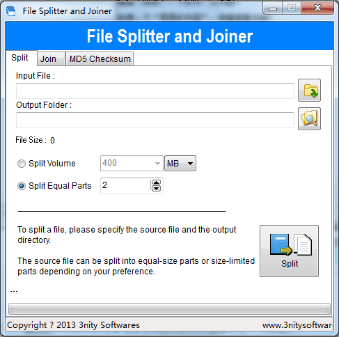 File Splitter and Joiner